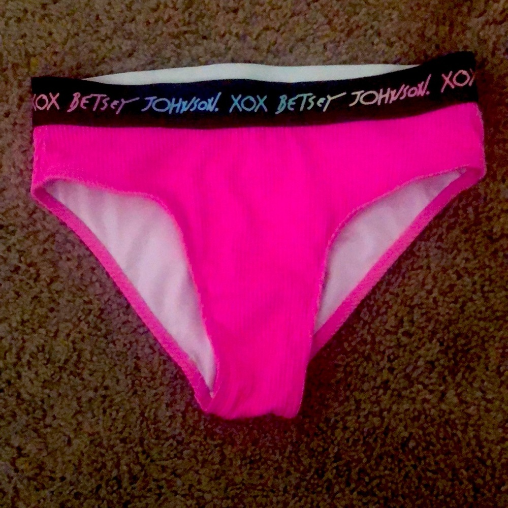 Hot pink bathing suit